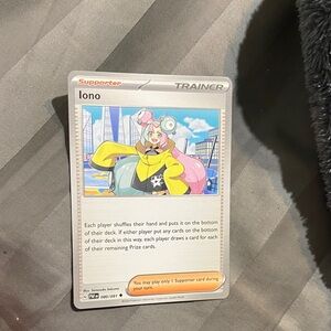 Pokemon Trading Card - Pink and Yellow Iono Supporter